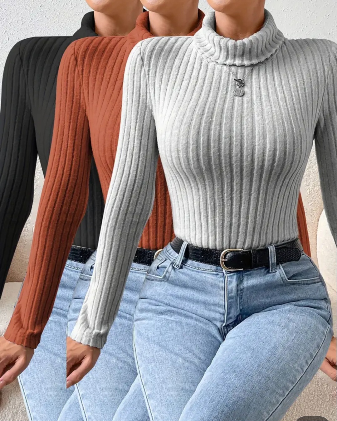 0529c465-8e16-4b37-a3ae-137a2b34870e 3 Slim Bodysuit long sleeve turtleneck - Image 1